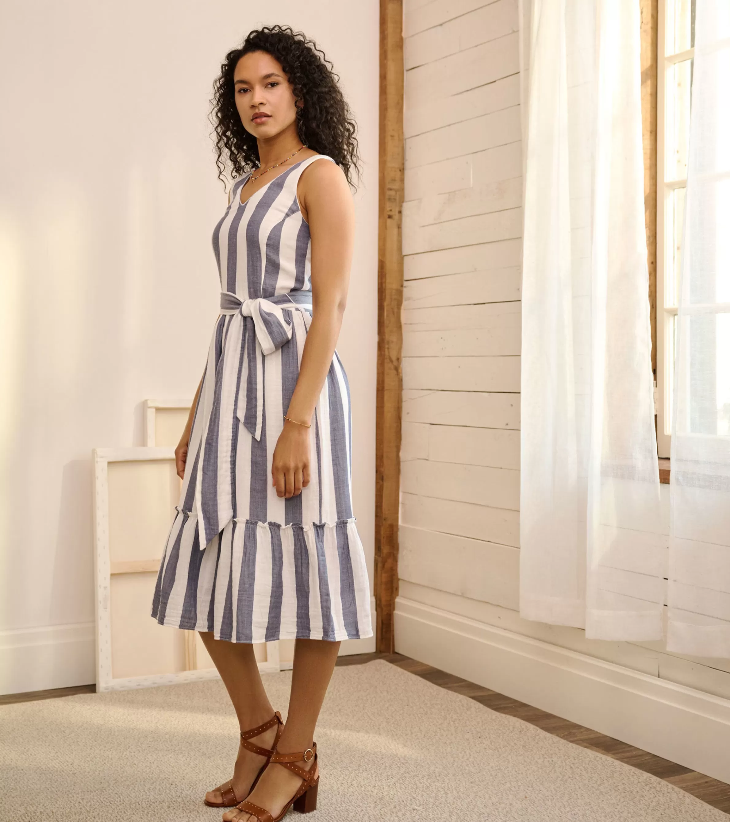 Women Hatley Dresses*Sydney Midi Dress - Summer Stripes