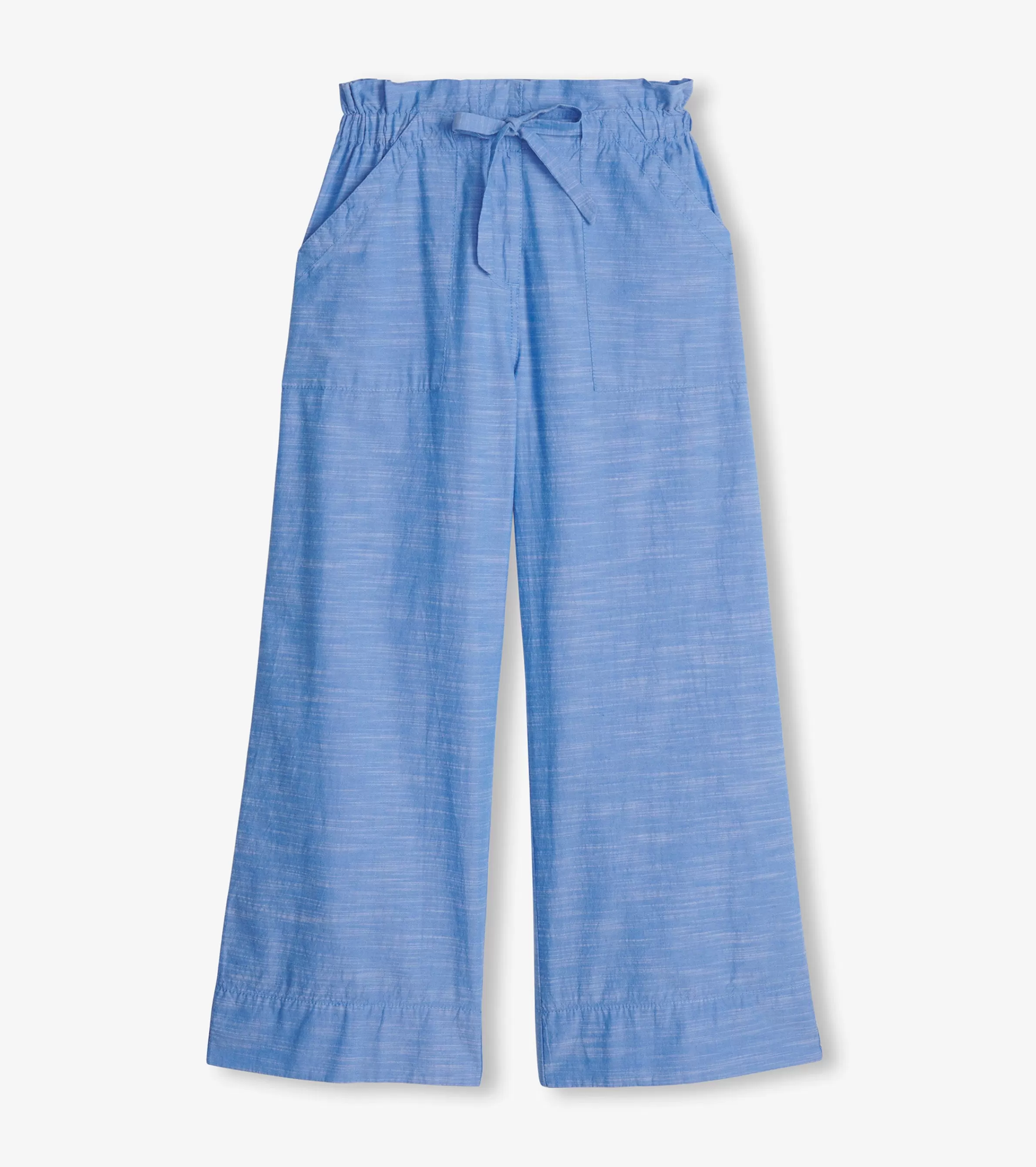 Women Hatley Bottoms*Tie Front Pants - Chambray