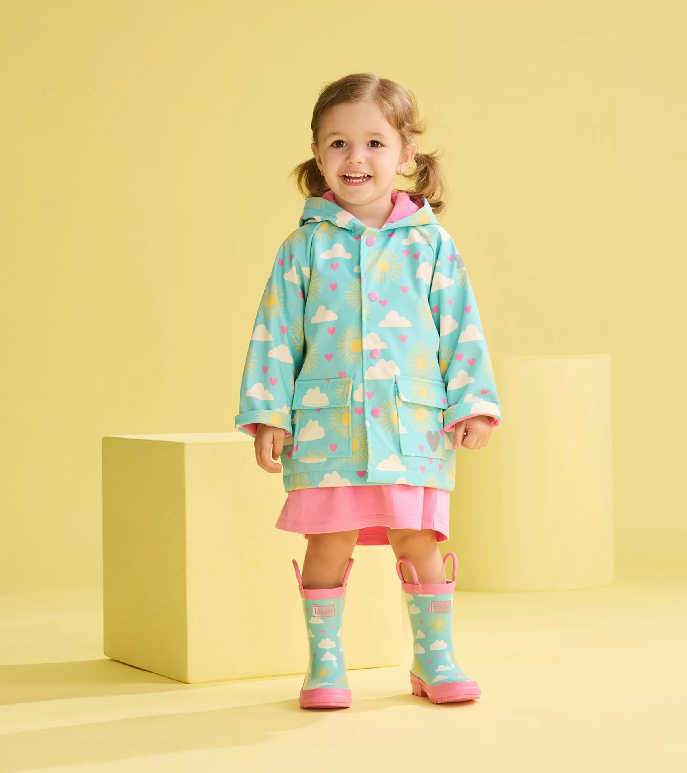 Hatley Rainwear | Rainwear*Toddler Girls Happy Skies Rain Boots