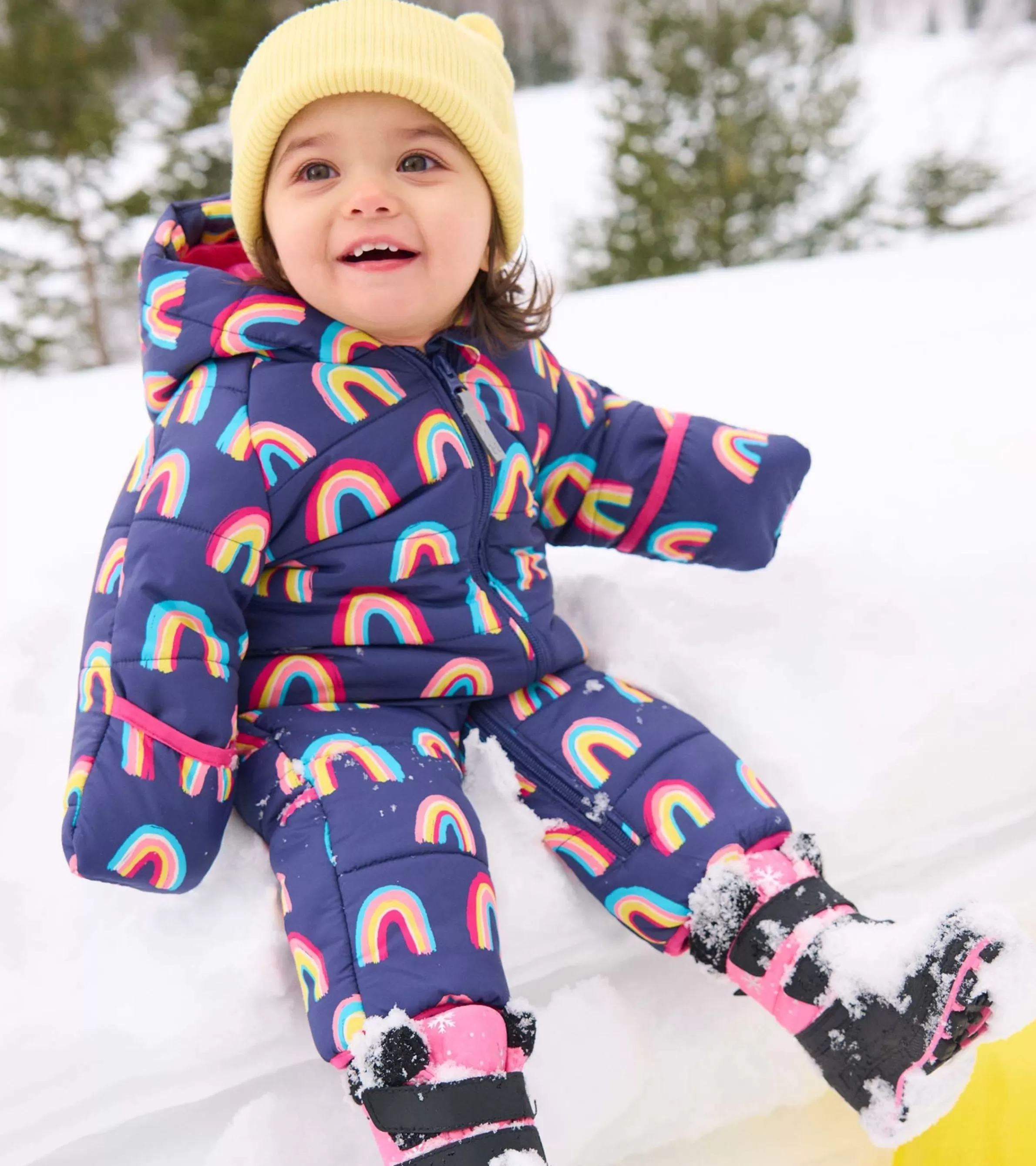 Hatley Outerwear*Vibrant Rainbows Baby Snowsuit