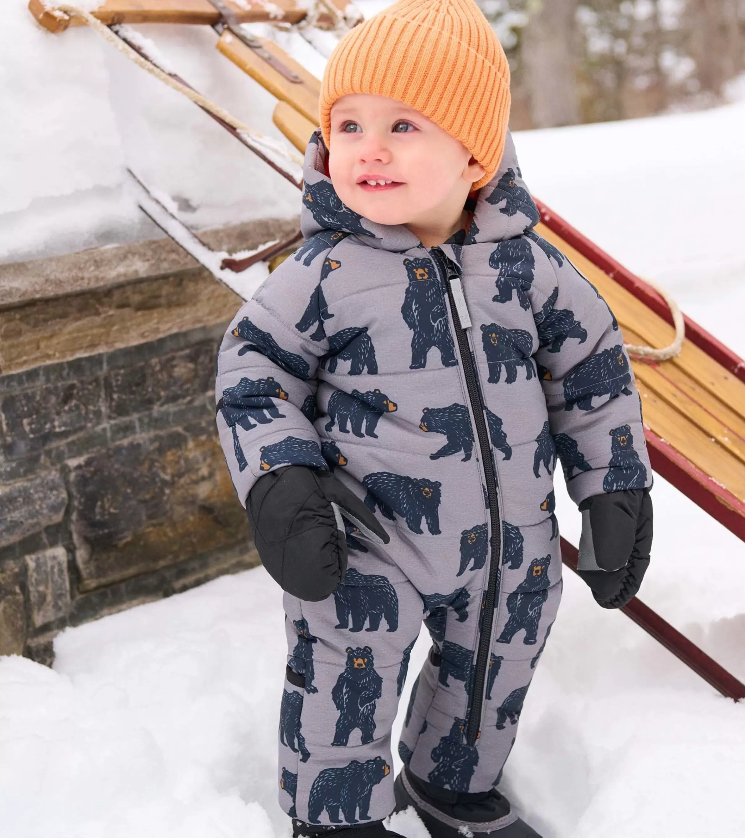 Hatley Outerwear*Wild Bears Baby Snowsuit